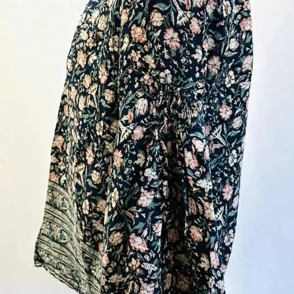 LUCKY BRAND Women Long Sleeve Pullover Keyhole Neck Floral Shirt Top Sz Medium - Picture 6 of 12